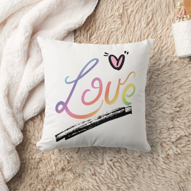 Coussin Love Multi-Couleurs (Couverture)