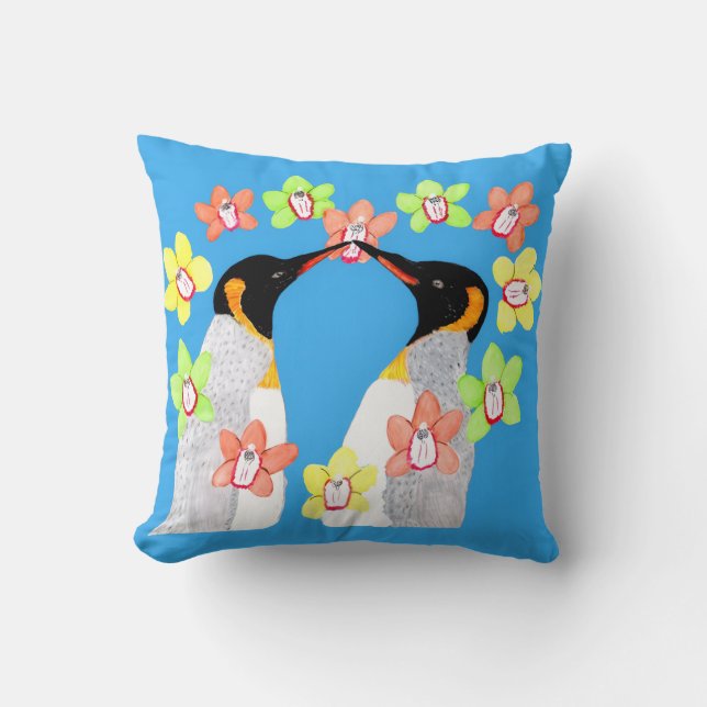 Coussin Love Penguin (Recto)