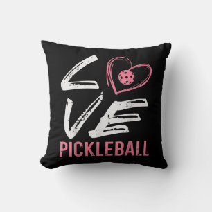 Coussin Love Pickleball Coeur Pickle Ball Femmes Filles En
