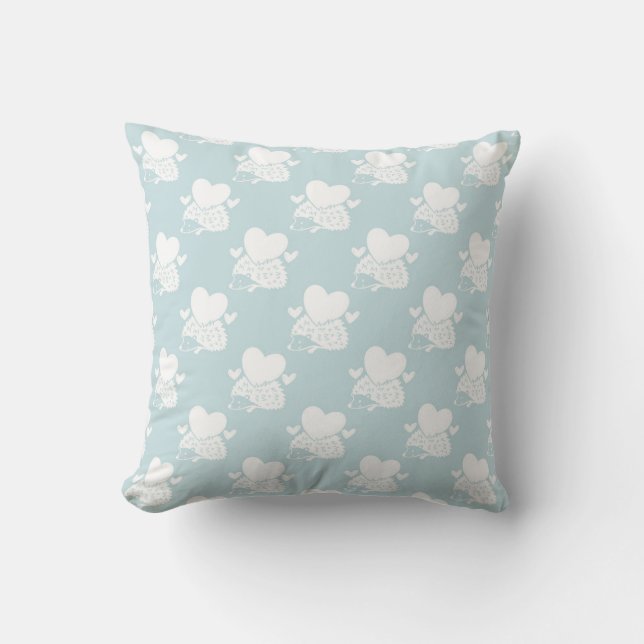 Coussin Love Porcupine & Mint (Recto)