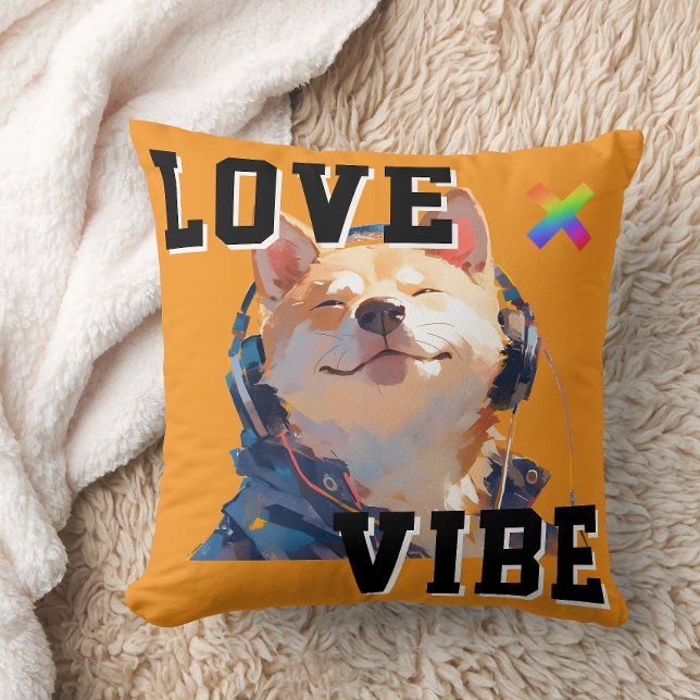 Coussin LOVE × SHIBA - Custom (Créateur téléchargé)