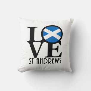 Coussin LOVE St Andrews Écosse
