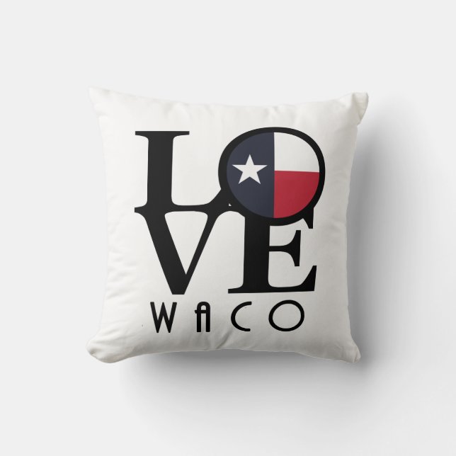 Coussin LOVE Waco Texas (Recto)
