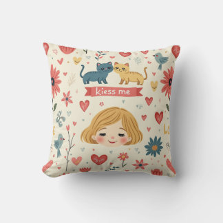 Coussin Love & Whiskers
