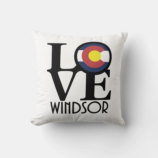Coussin LOVE Windsor Colorado (Recto)