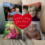 Coussin Love You Grand-mère Custom 4 Photo Collage Coeur m<br><div class="desc">Love You Grand-mère Custom 4 Photo Collage Coeur mignon</div>