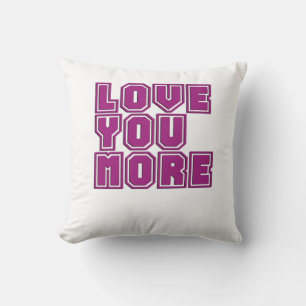 Coussin Love You More Attrait Intemporel Style