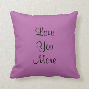 Coussin Love You More Orchid Purple Lavender Square