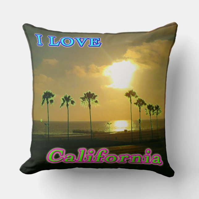 coussin "Lovely California 2" (Recto)