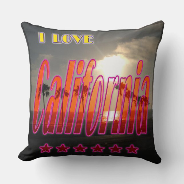 coussin "Lovely California 3" (Recto)