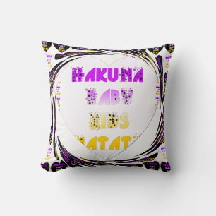 Coussin Lovely Heart Hakuna Matata Baby Kids Design