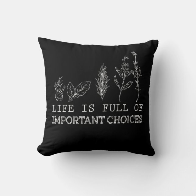 Coussin Lover|La Vie Est Pleine De Choix Importants (Recto)