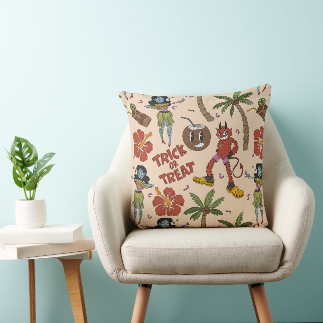 Coussin Luau Rétro Effrayant (Chaise)