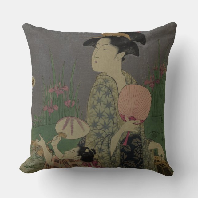Coussin Lucioles, 1793 (gravure sur bois en couleur) (Recto)