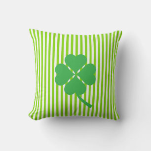 Coussin Lucky Four Leaf Shamrock Design-87906