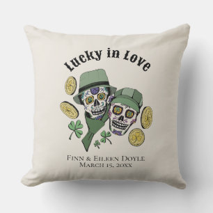 Coussin Lucky In Love Irlandais Sugar Skuls Newlysée