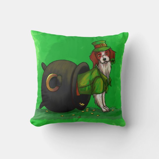 Coussin Lucky St. Patrick's Day Dog (Recto)
