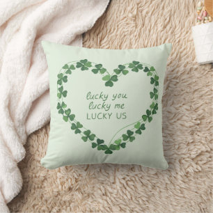 Coussin Lucky You Lucky Me Lucky Us St Patrick's Day
