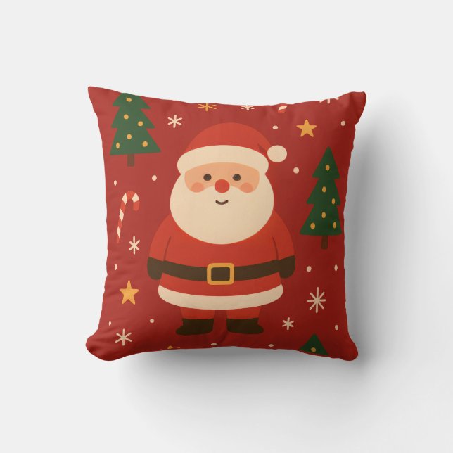 Coussin Lueur festive des Fêtes (Recto)