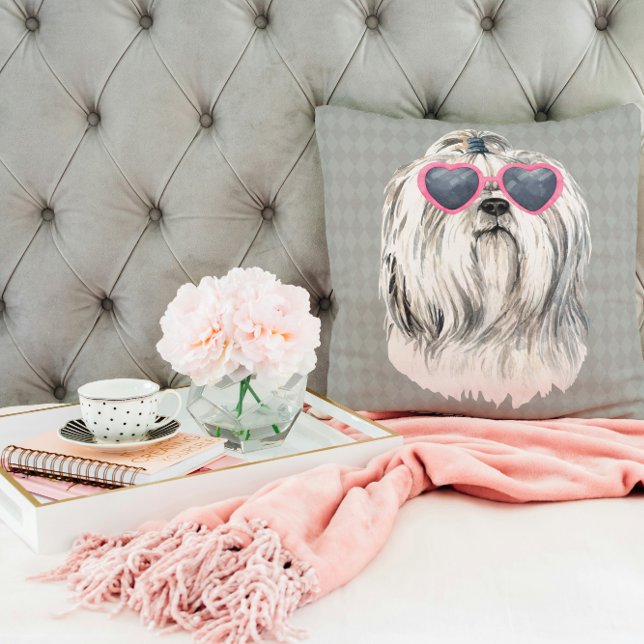 Coussin Lulu le Lhasa (Créateur téléchargé)