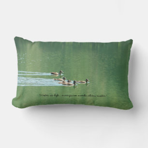Coussin (lumbar) avec lac vert