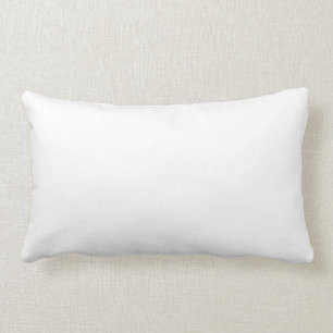 Coussin Lumbar blanc 13 pouces x 21 pouces