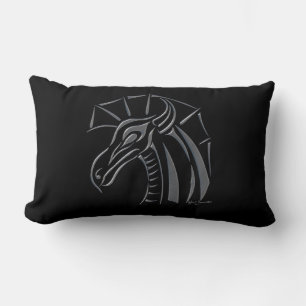 Coussin Lumbar de Dragon (argent)