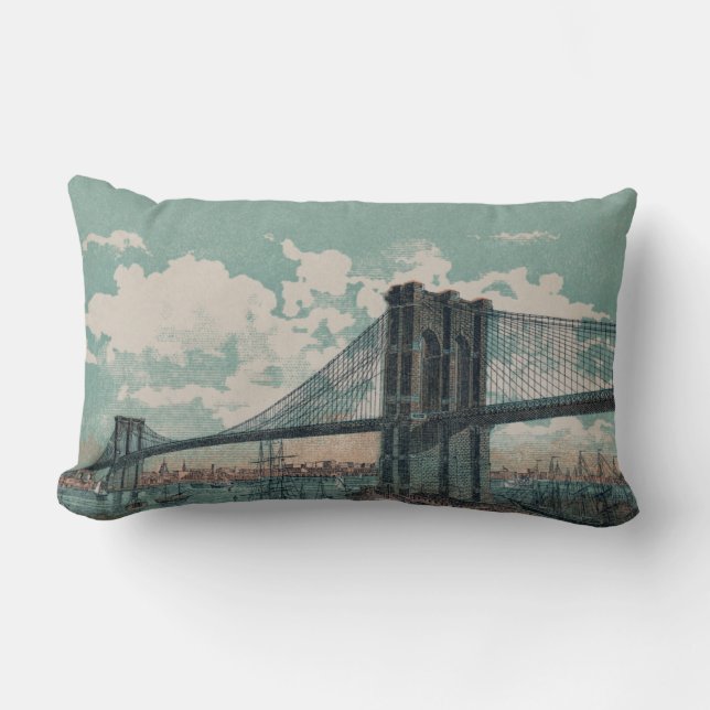 Coussin Lumbar du pont Brooklyn (Recto)