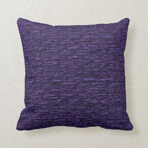 Coussin Lumbar et carreaux mauve-foncé de motif de brique