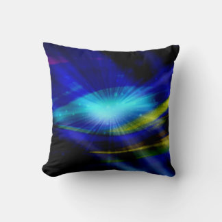 Coussin Lumière bleue Art Abstrait