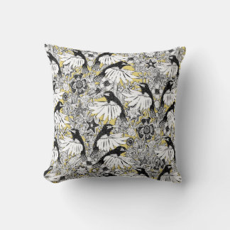 Coussin lumière du ciel des colibris