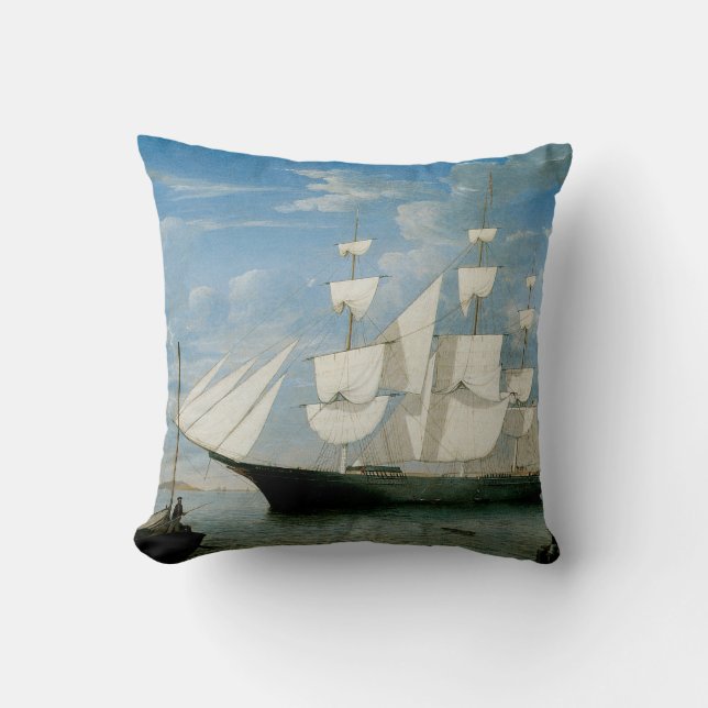 Coussin Lumière étoile dans le port de Boston (Recto)