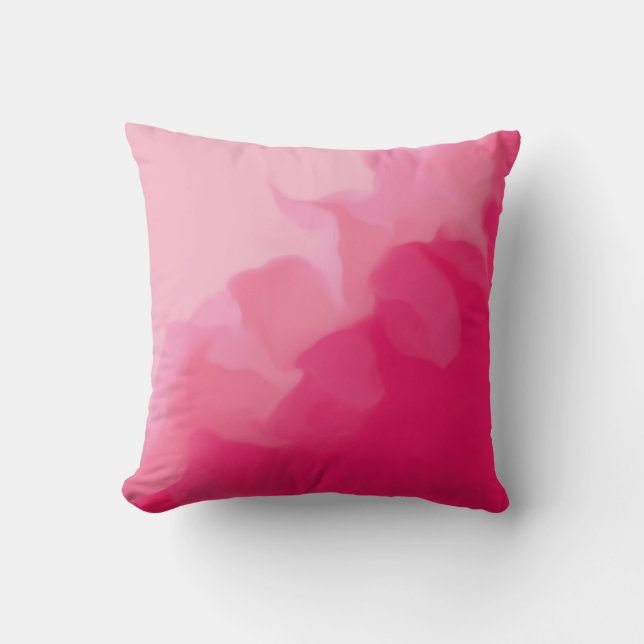 Coussin Lumière fumée rose clair et foncé (Recto)
