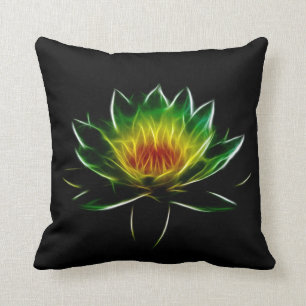 Coussin Lumière intérieure l art abstrait de Lotus