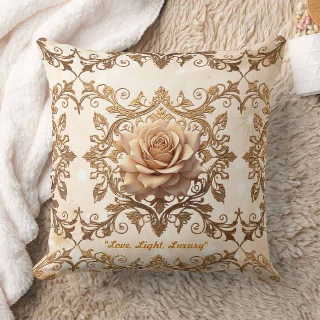 Coussin "Lumière Rose romantique" (Couverture)
