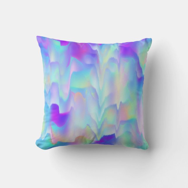 Coussin Lumières Abstraites du Nord (Recto)