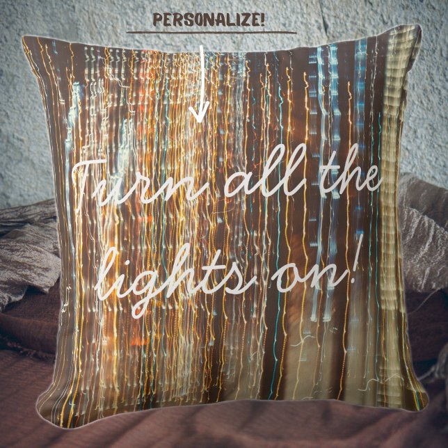 Coussin Lumières cosmiques rétro (Créateur téléchargé)