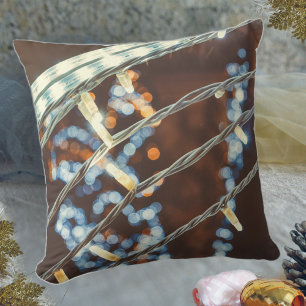 Coussin Lumières de vacances de style rétro