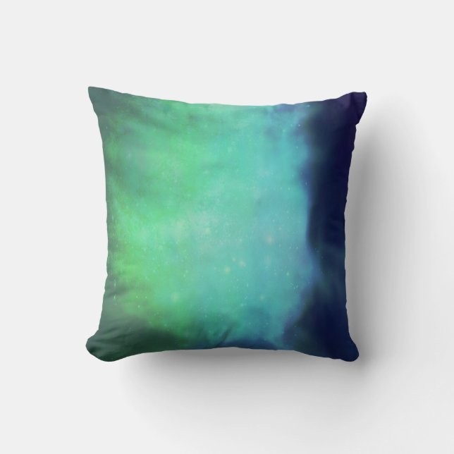 Coussin Lumières du nord/aurore Borealis (Recto)