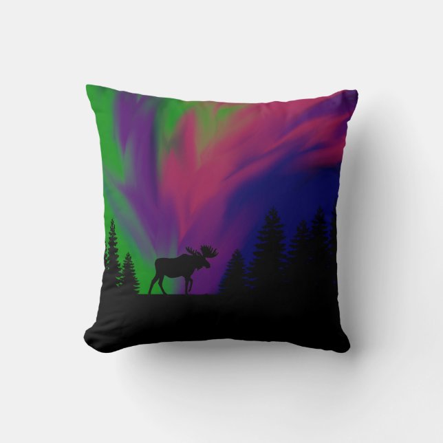Coussin Luminaires nord de l'oreiller et orignal (Recto)