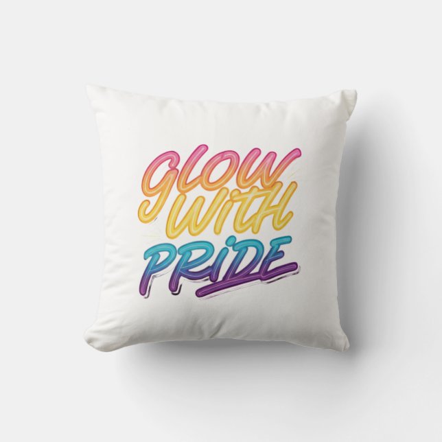 Coussin Luminer avec fierté (Recto)