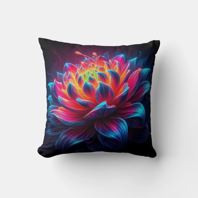 Coussin Lumineuse fleur pétale (Recto)
