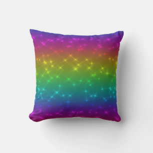Coussin lumineux arc-en-ciel