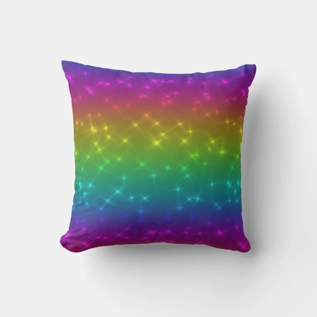 Coussin lumineux arc-en-ciel (Recto)
