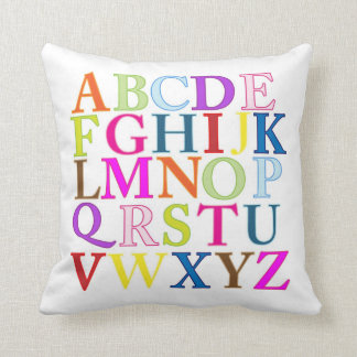 Coussin lumineux coloré de décor de lettres
