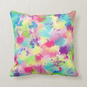 Coussin lumineux d'abrégé sur aquarelle