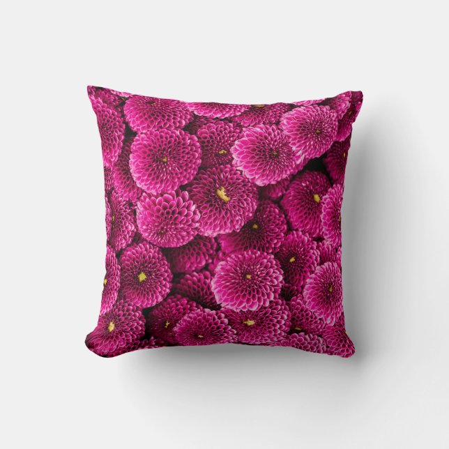 Coussin Lumineux Dahlia Rose Jeu d'oreiller (Recto)