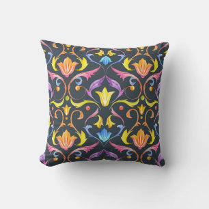 Coussin Luminosité baroque : Charme Vintage coloré.