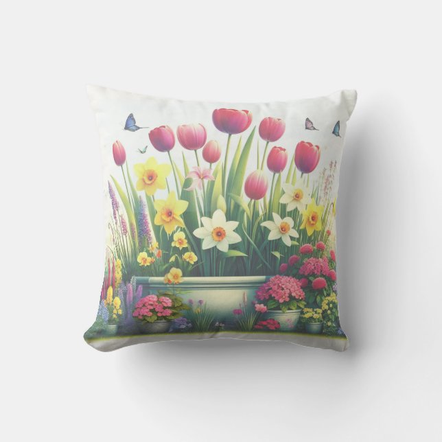Coussin Luminosité du jardin (Recto)