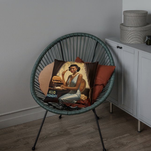 Coussin Lundi Motivation de l'élégance nouvelle semaine (Créateur téléchargé)